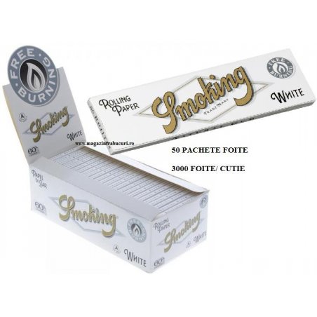 Foite rulat tigari Smoking Regular White 50 pachete