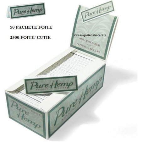 Foite rulat tigari Pure Hemp Regular 50 pachete