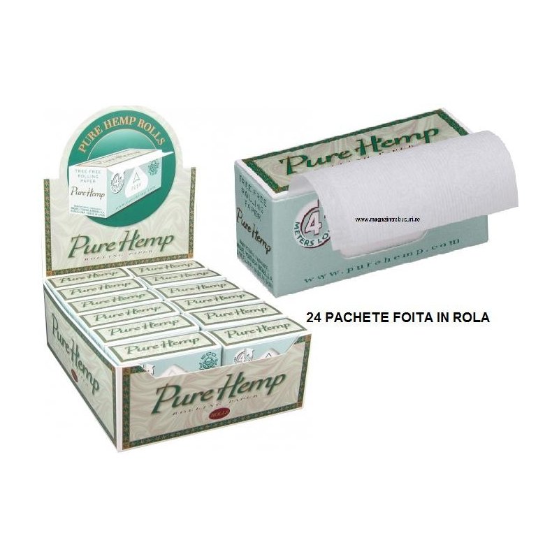 Foita in rola Pure Hemp Rolls 24 pachete