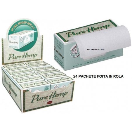 Foita in rola Pure Hemp Rolls 24 pachete
