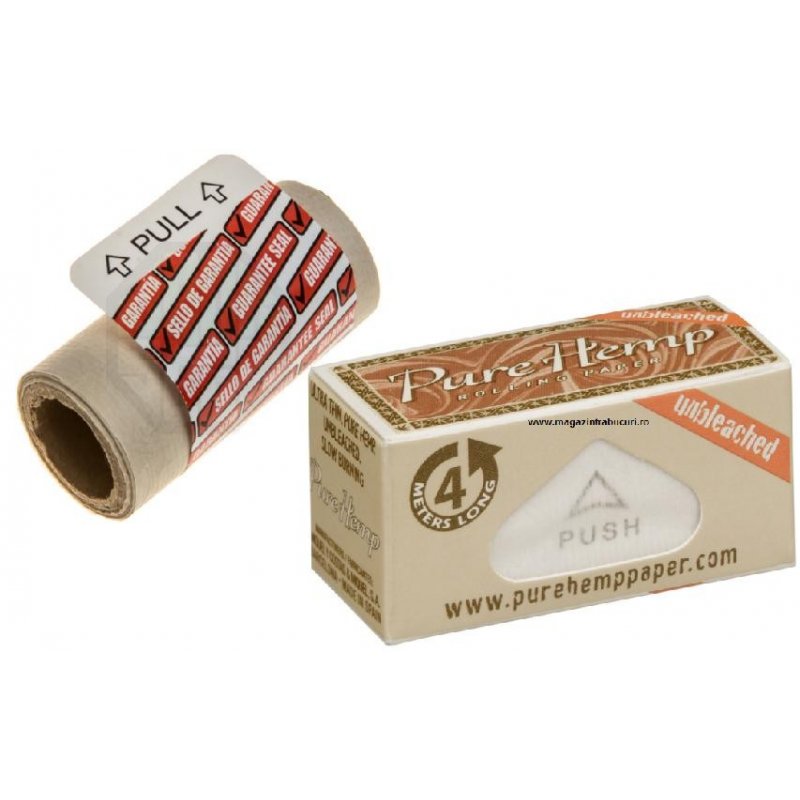 Foita in rola Pure Hemp Rolls Unbleached 24 pachete