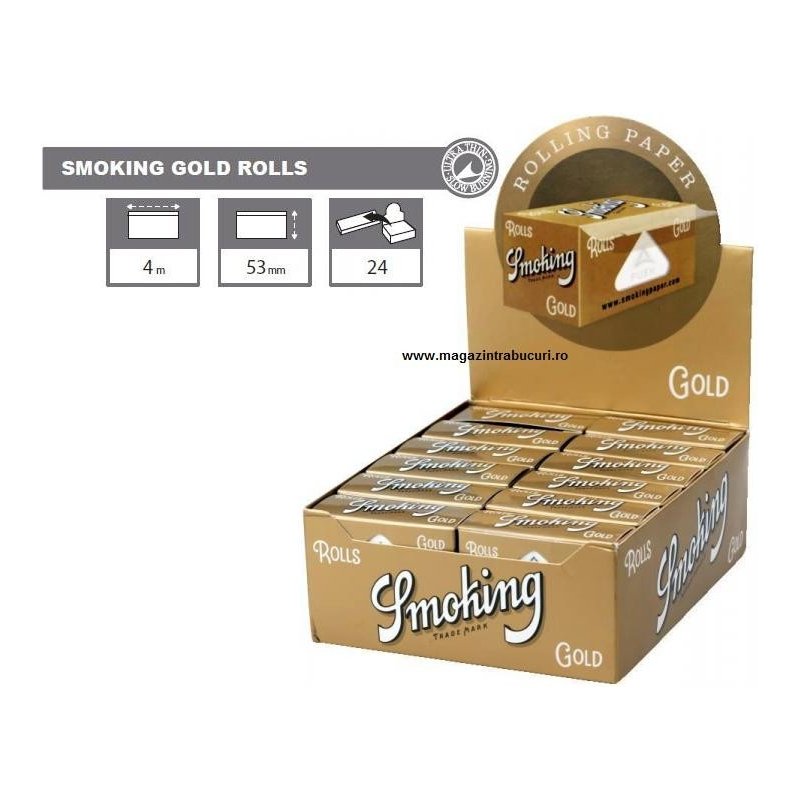 Foita in rola Smoking Gold Rolls 24 pachete
