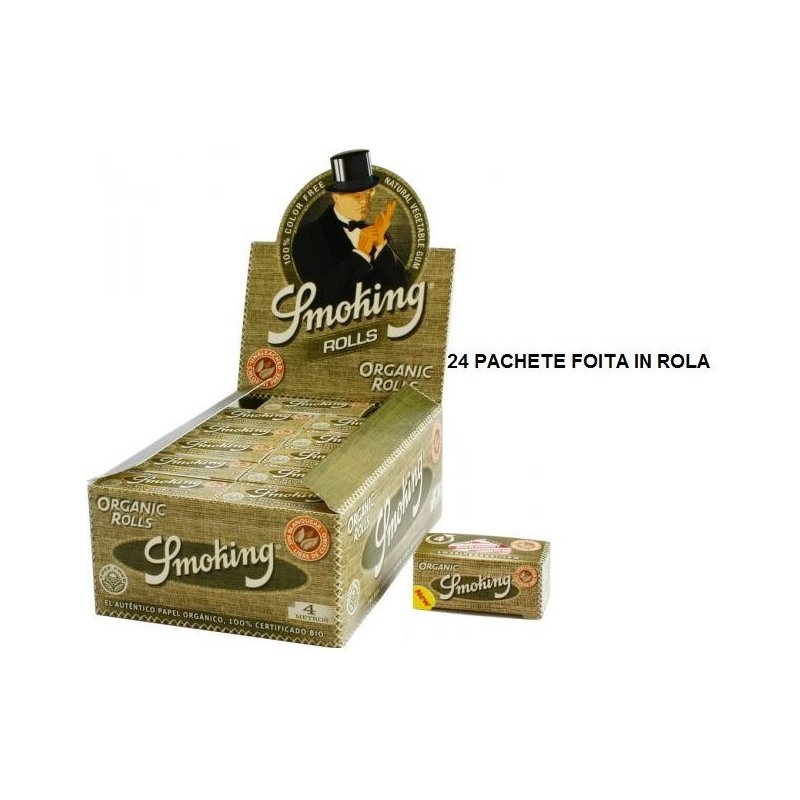 Foita in rola Smoking Rolls Organic 24 pachete