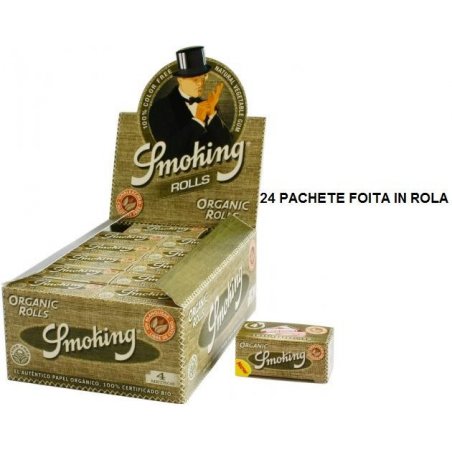 Foita in rola Smoking Rolls Organic 24 pachete