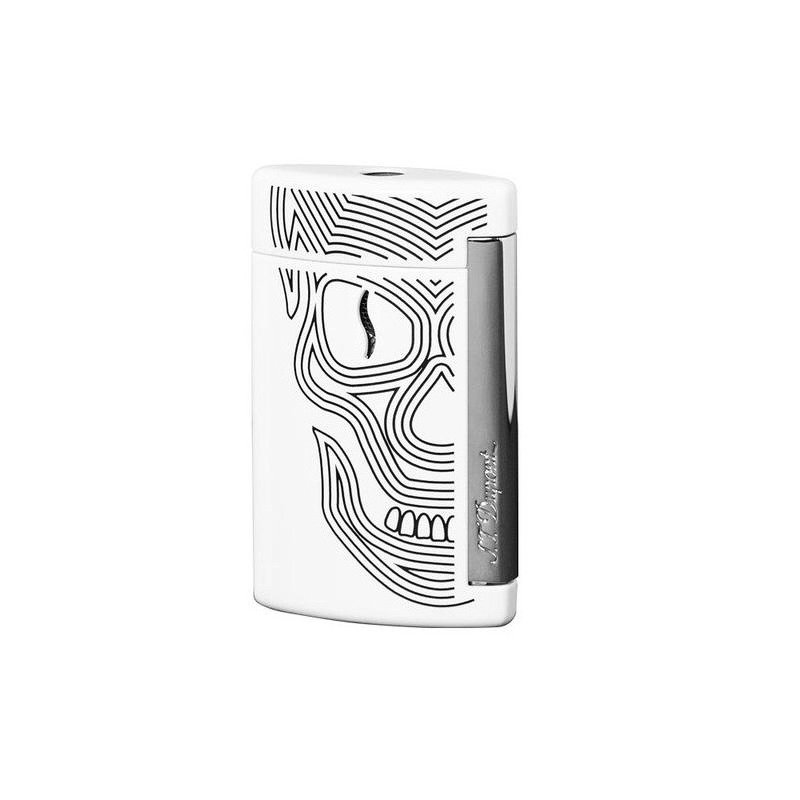 Bricheta S.T. Dupont Minijet Skulls Blanc