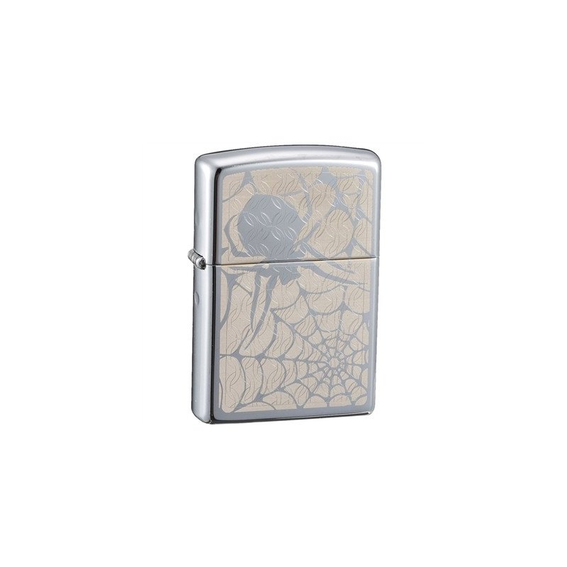 Bricheta Zippo 28052 High Polish Chrome Spider