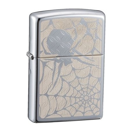 Bricheta Zippo 28052 High Polish Chrome Spider