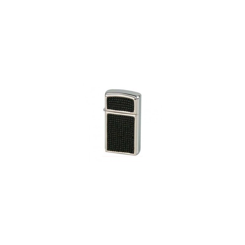 Bricheta Zippo Black Slim Swarovski 901.255