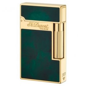 Bricheta S.T Dupont Yellow Gold Finish Emerald Green
