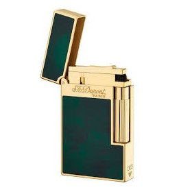 Bricheta S.T Dupont Yellow Gold Finish Emerald Green