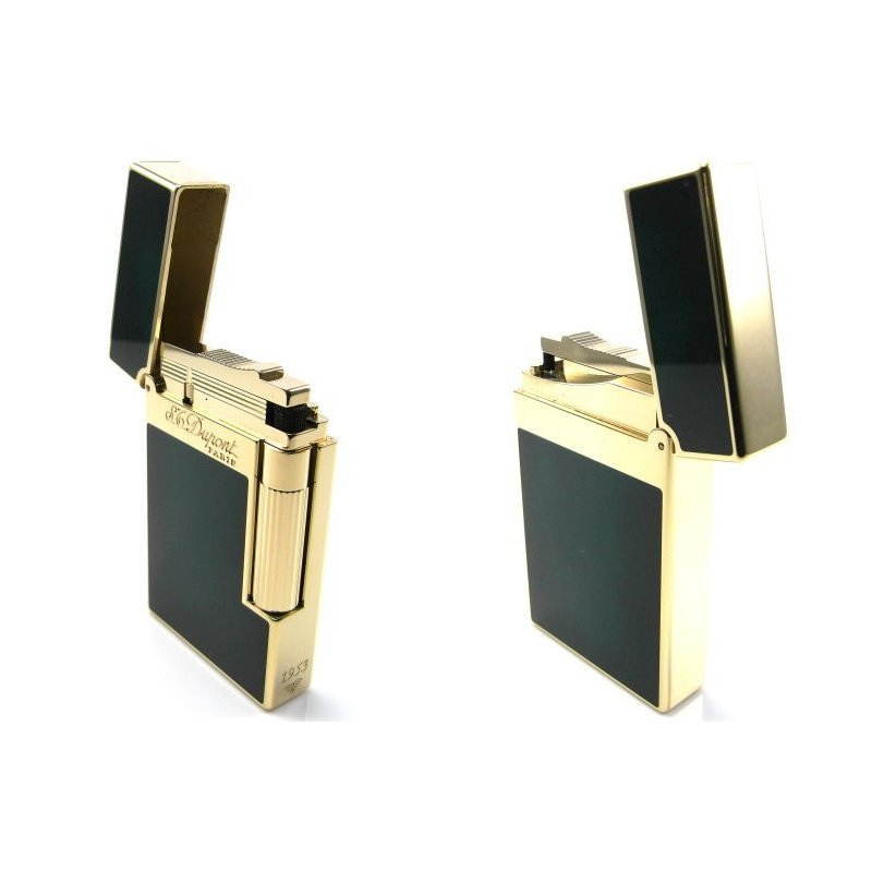 Bricheta S.T Dupont Yellow Gold Finish Emerald Green