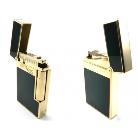 Bricheta S.T Dupont Yellow Gold Finish Emerald Green