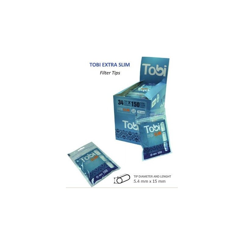 Filtre de rulat Extra Slim 5,4 mm Tobi 34 Pungi