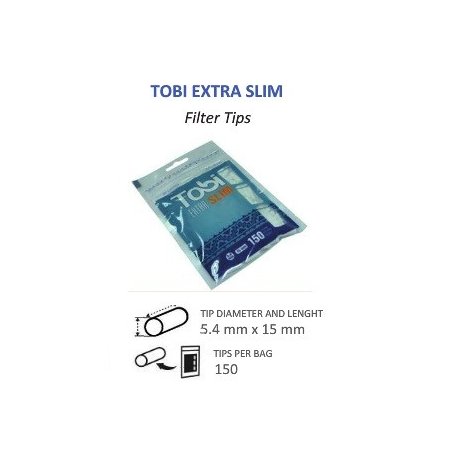 Filtre de rulat Extra Slim 5,4 mm Tobi 34 Pungi