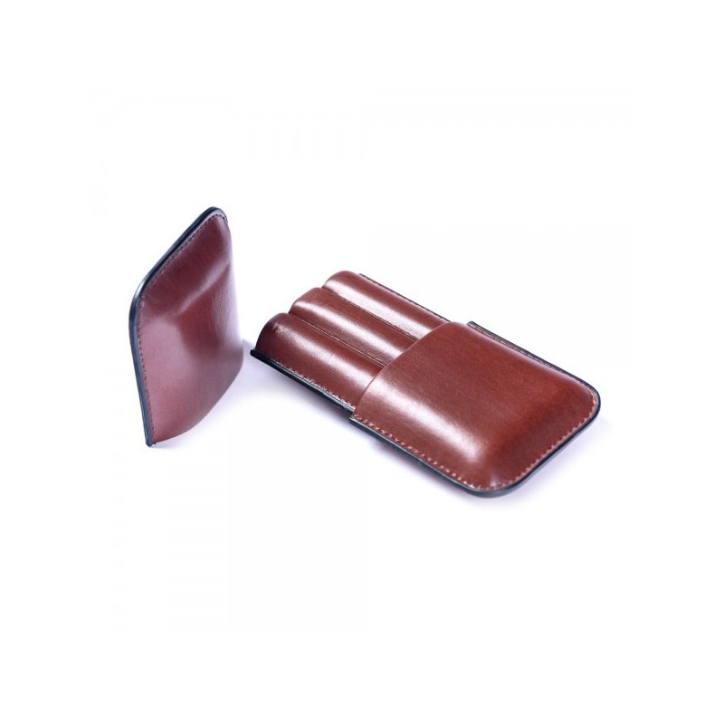 Etui piele 3 trabucuri 