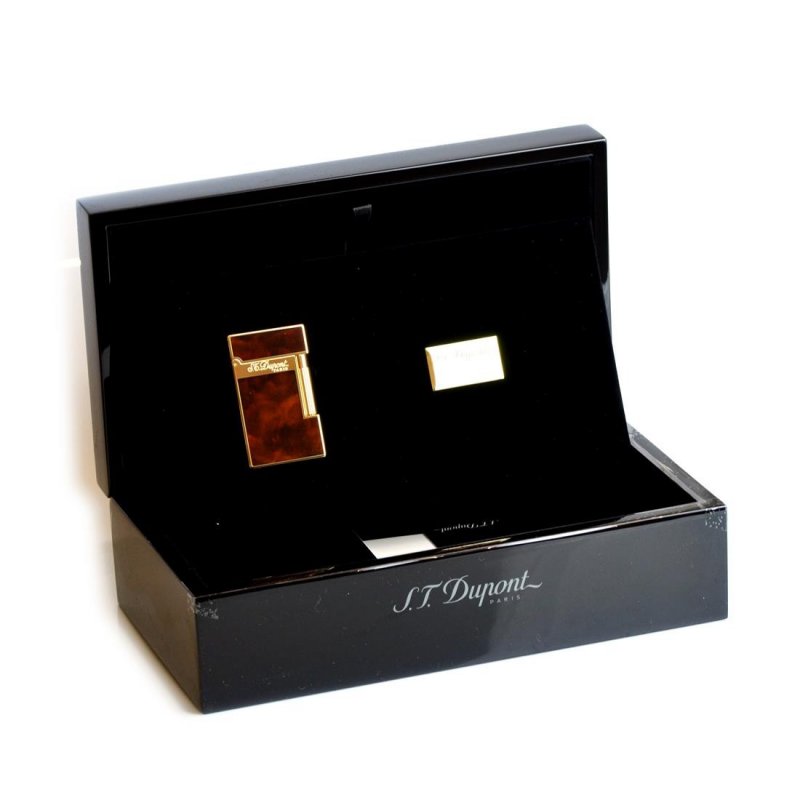 Bricheta S.T. Dupont L2 Atelier Dark Brown Lacquer