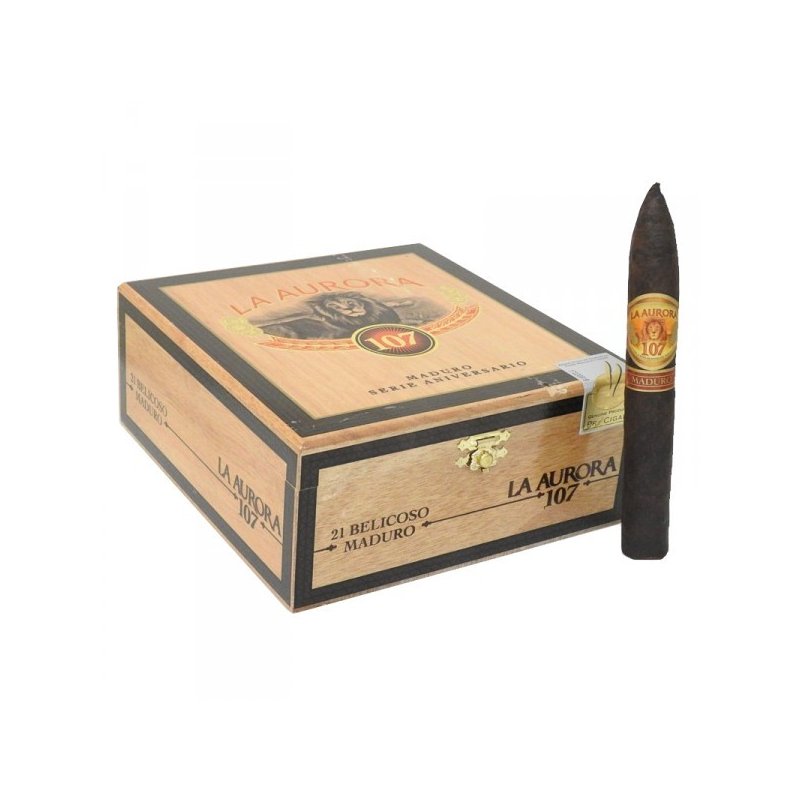 Trabucuri La Aurora 107 Maduro Belicoso 21