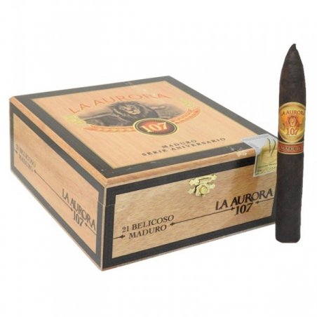 Trabucuri La Aurora 107 Maduro Belicoso 21