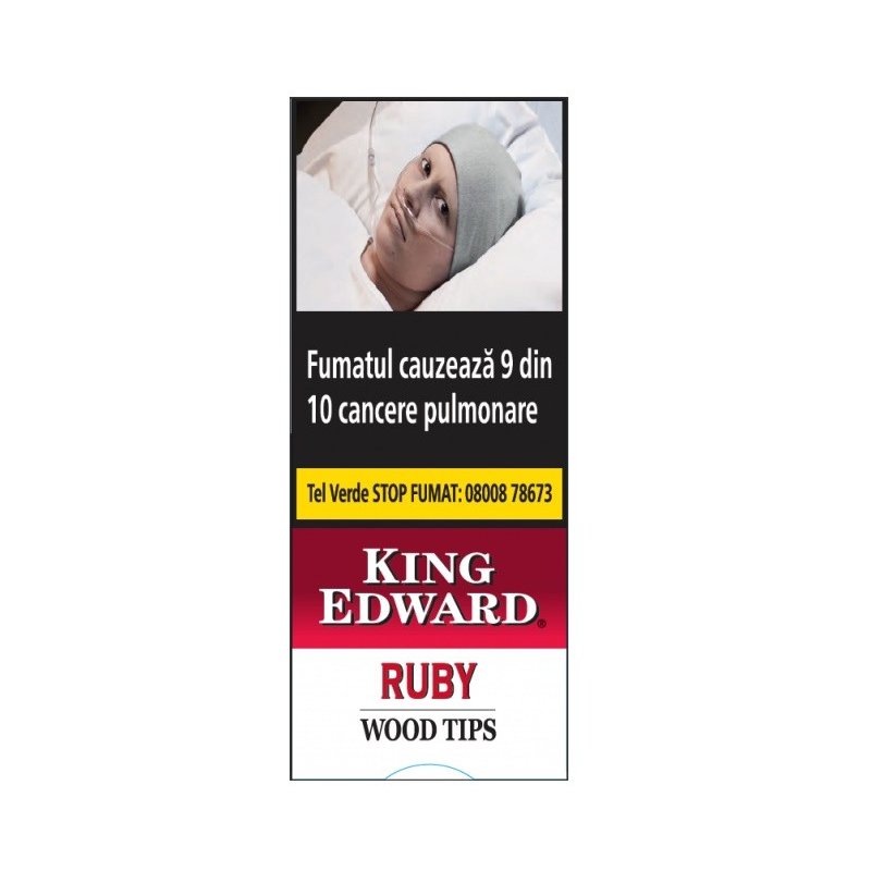 Tigari de foi King Edward Wood Tips Ruby 5