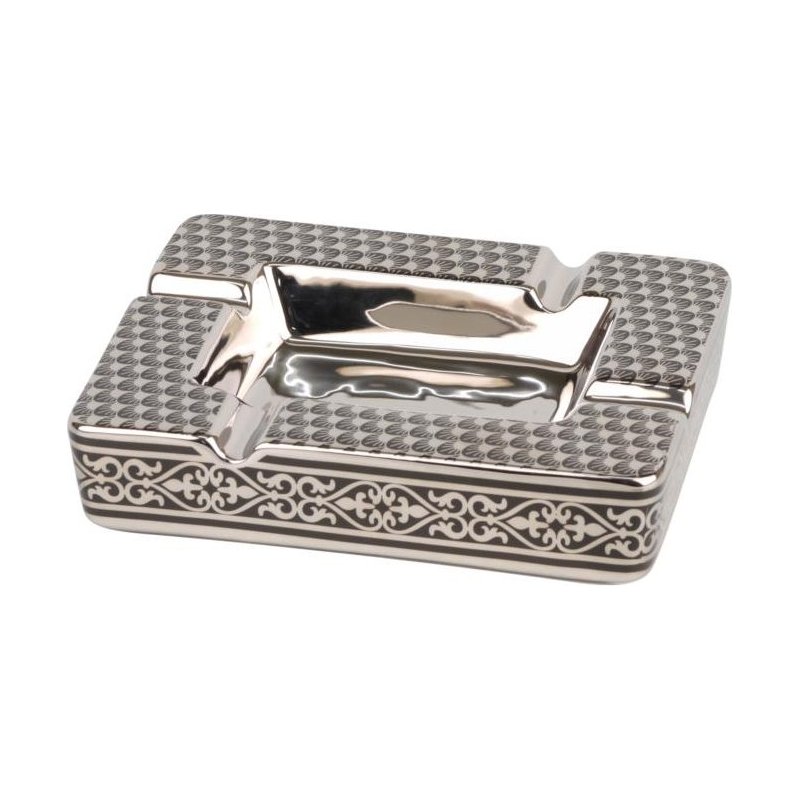 Scrumiera 4 trabucuri Ornaments Silver
