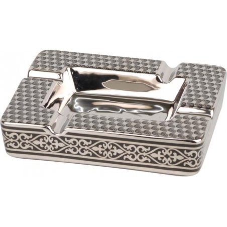 Scrumiera 4 trabucuri Ornaments Silver