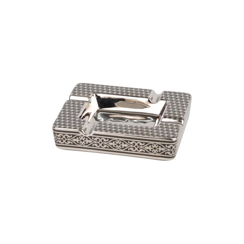 Scrumiera 4 trabucuri Ornaments Silver