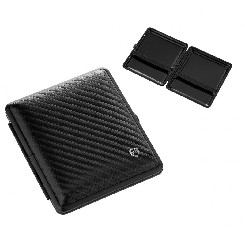 Tabachera tigari Black Leather Von Hofe