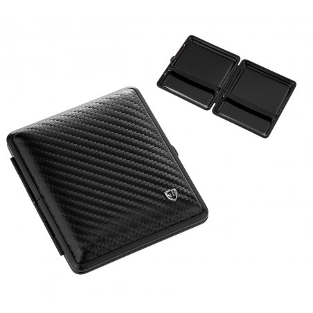 Tabachera tigari Black Leather Von Hofe