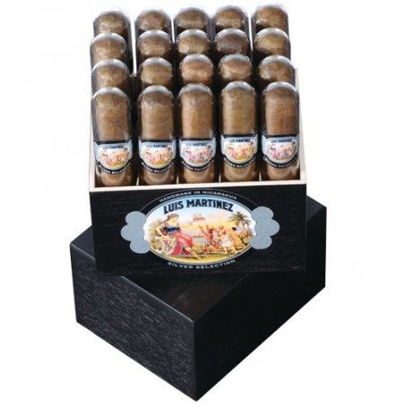 Trabucuri Luis Martinez Silver Selection Crystal Robusto Glass Tube 20